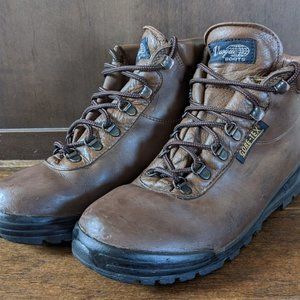 Vasque Skywalk Women's Brown Waterproof Leather Hiking Boots 10 M Made in Italy